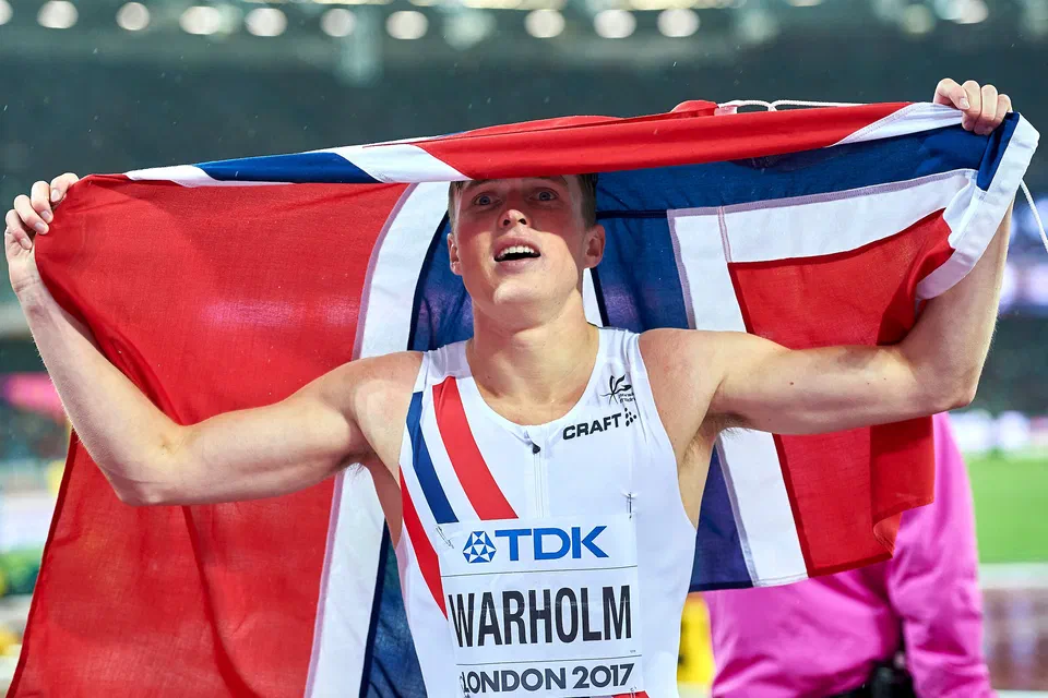 Karsten Warholm, złoty medalista igrzysk olimpijskich w Tokio w biegu na 400 m przez płotki